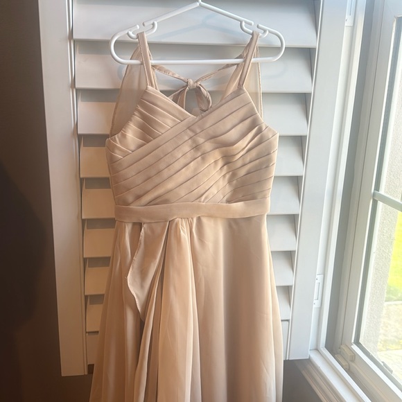 Champagne jr bridesmaid/flower girl dress 6 - Picture 2 of 6